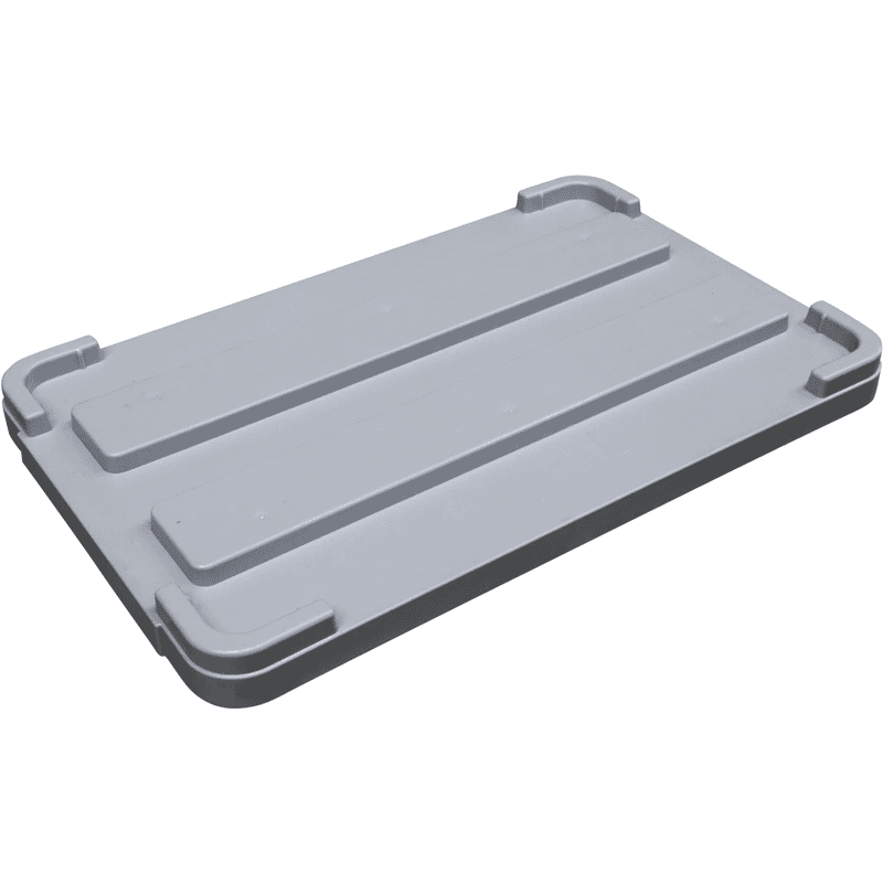 CEMO Deckel aus HDPE - Zubehör für Logistikboxen und Altbatterie-Boxen, grau