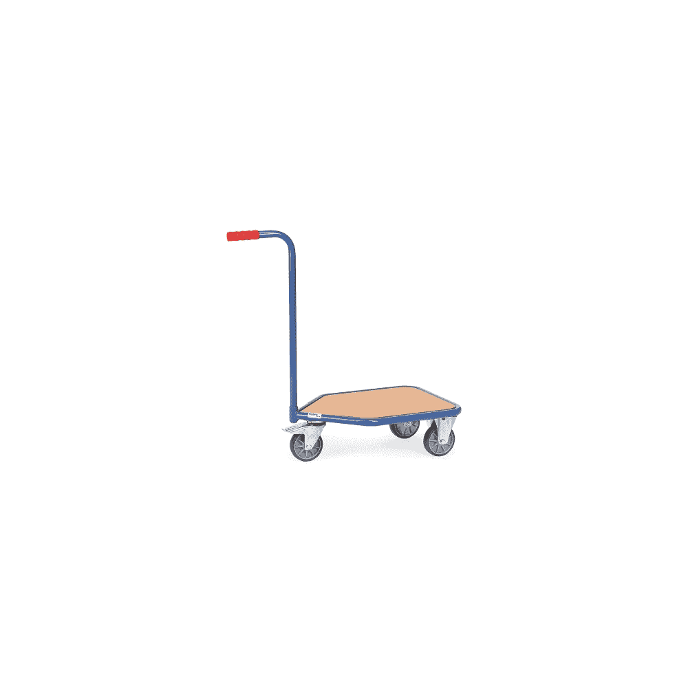 Plattformwagen mit Griff, blau, 860 x 450 x 860 mm